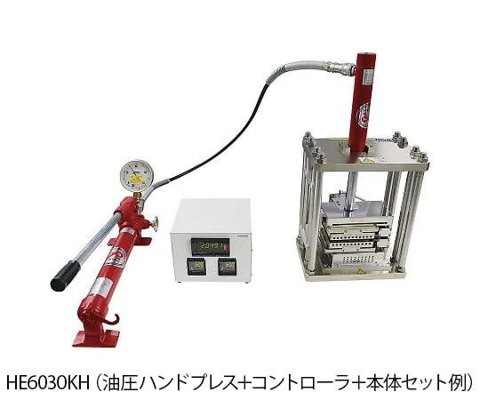 4-1587-01 Ultra-high Temperature Hydraulic Hand Press MAX 600 ° C 30 kN Hydraulic ometer HE6030-K