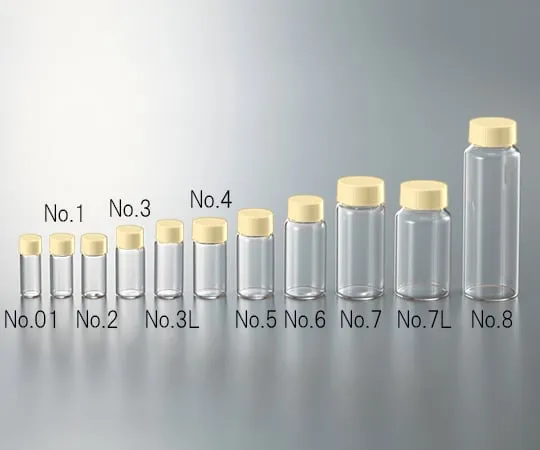 3-4944-01 CC Screw Tube Transparent Yellow Cap 3.5mL No.01