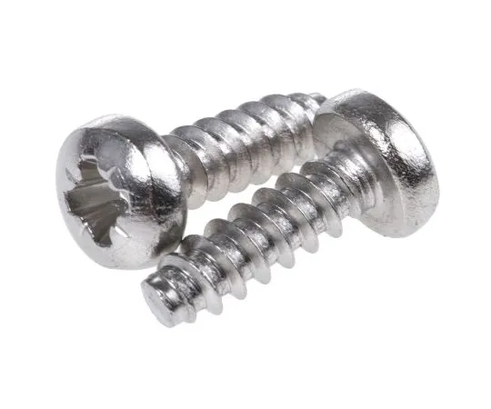 63-4638-88 RS PRO Plain Stainless Steel Pan Head Self Tapping Screw, N°No. 4 x 3/8in Long 9.5mm Long 521-541