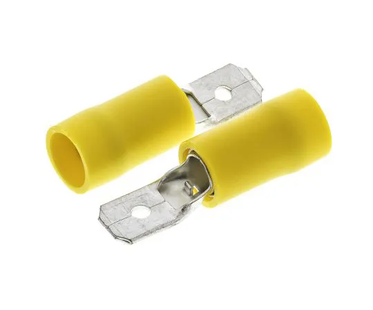 63-4641-59 RS PRO Yellow Insulated Spade Connector, 6.35 x 0.8mm Tab Size, 2.5mm² to 6mm² 534-547