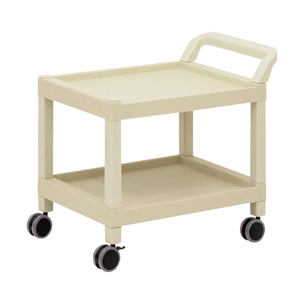 3-6498-01 Mobile Cart (Rectangular Column Type) 2 Stages 690 x 435 x 620 MC40