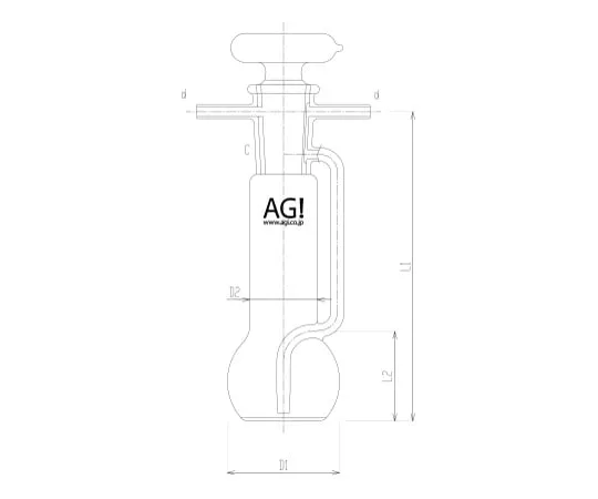 62-2092-53 Sheffield Type Hygroscopic Bottle Glasscock 2396-4L