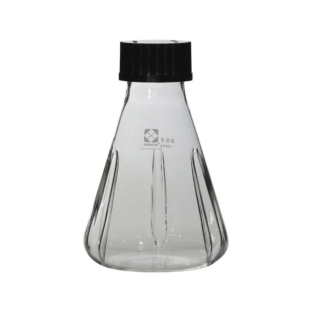 61-4410-54 Screw-Top Shaking Erlenmeyer Flask with Baffle 500mL 016320-500A
