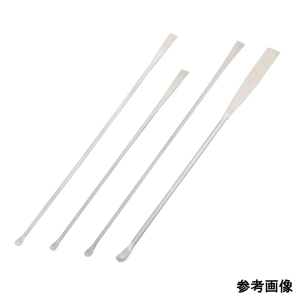 4-6275-01 Laboran Micro Spatula (Matte Type) 180 mm Flat (Laboran) 10+1 Piece Pack