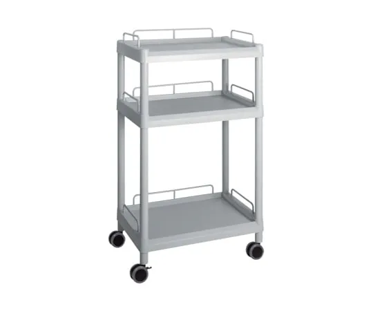 3-6643-07 Mobile Easy Cart (Tall Type/Wide 32) Gray 3 Sages Wiith Guard Frame ME32G