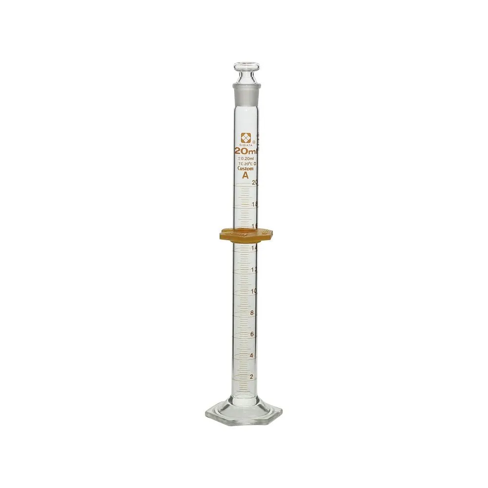 1-1960-03 Graduated Cylinder with Plug Custom A 20mL 026580-20