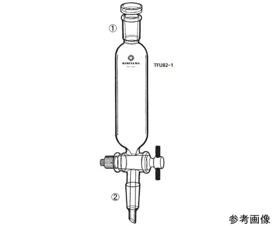64-1068-53 Fluorine Plastic Plug Connection Cylindrical Dripping funnel TFU82-1-1