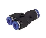 61-7641-98 Corrosion Resistance Equivalent To Stainless Steel (SUS303) Fitting Different Diameter Union Y φ6-φ4 SPW6-4