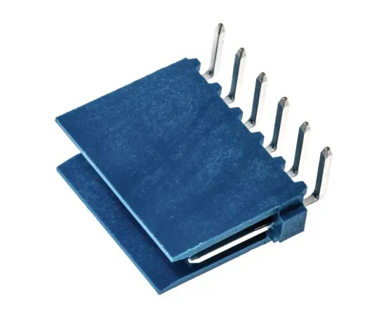 63-4641-08 Board Header 6 poles 1 row right angle wire to board 2.54 mm amplifier module 281698-6