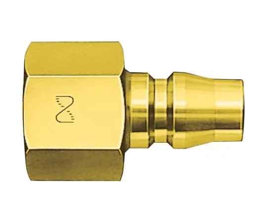 68-5037-95　［Discontinued］Brass High Coupler (Male Screw Mounting Plug) Opposing Side R1 Pressure Capacity 1.5Mpa (00218)　800PFBRASS