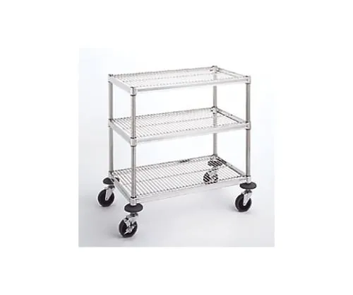 61-3794-38 W1 Type Side Table Wagon (Stainless Steel (SUS304)) D460 x W610 x H815mm W1C-A4606