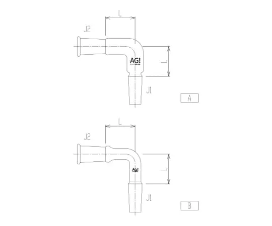 62-2094-52 Connecting Curved Tube(90 °) 2508-1L