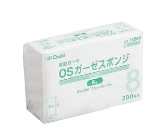 61-7354-48 Os Gauze Sponge # 8, 200 Pieces 15500