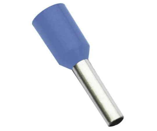 63-2998-44 RS PRO Insulated Crimp Bootlace Ferrule, 8mm Pin Length, 1.5mm Pin Diameter, 0.75mm² Wire Size, Blue 458-695