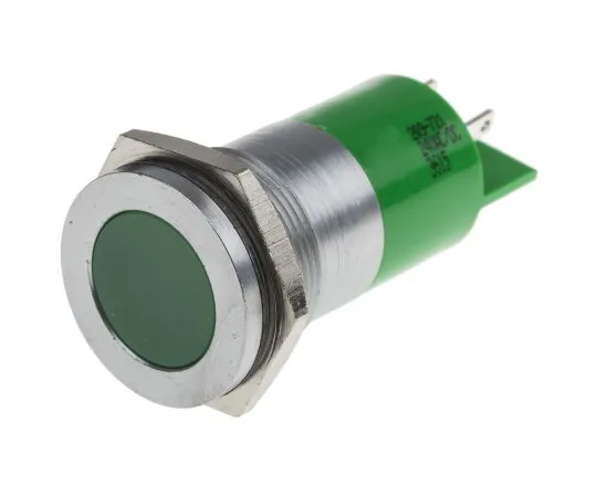 63-4586-84 RS PRO Green Indicator, 24 V ac/dc, 22mm Mounting Hole Size, Solder Tab Termination 209-721