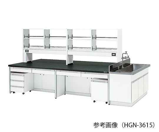 3-7868-01 Laboratory center bench (Frame Type) 2400 × 1200 × 800/1800mm HGN-2412