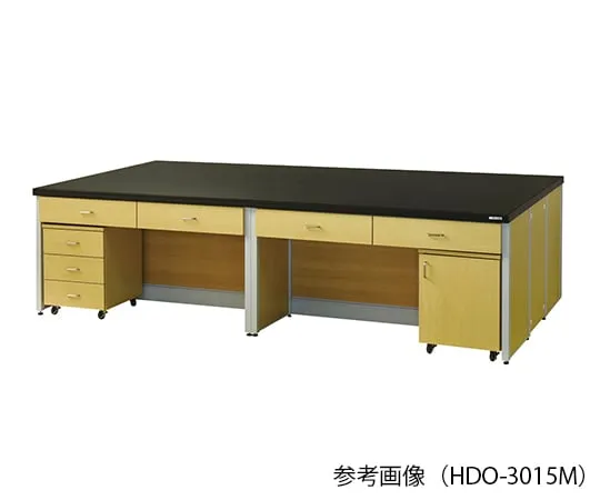 3-7743-01 Laboratory center bench (Wood Style Type) 1800 × 1200 × 800mm HDO-1812M