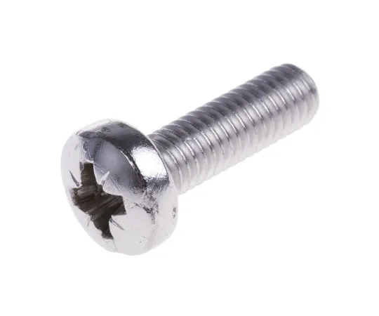 63-4582-48 RS PRO, M6 Pan Head, 20mm Stainless Steel Pozidriv A4 316 Plain 190-614