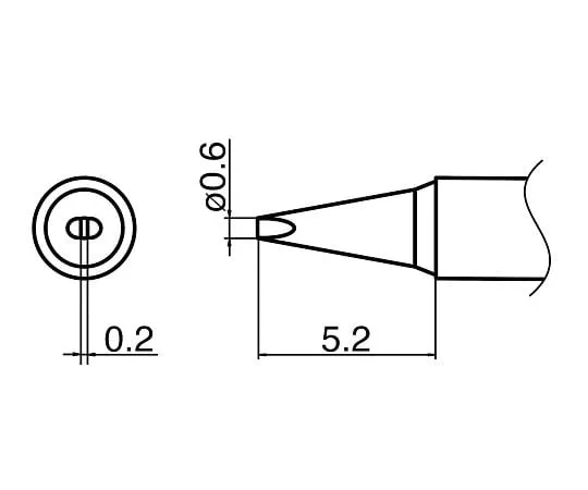 3-9234-11 Micro Soldering Iron Tip T35-02D06