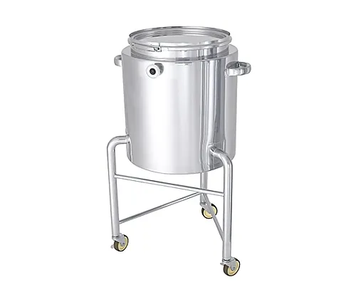 61-0751-14 Hopper Type Stainless Steel Jacket Sealing Container Hand Type with Leg HT-CTL-J-L-36 with L Type Silicone Packing 35L HT-CTL-J-L-36