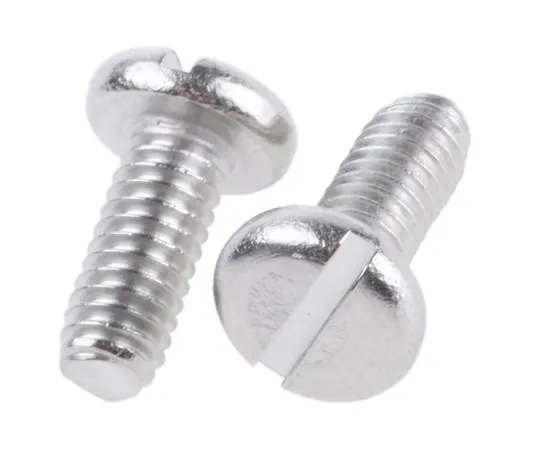 63-4639-55 RS PRO, M2.6 Pan Head, 6mm Stainless Steel Slot A2 304 Plain 526-928