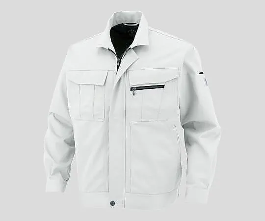 2-9946-01 Long Sleeve Work Jacket JIS Antistatic Standards Correspondence M Silver Spada A-1150