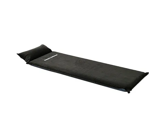 63-3961-65　［Discontinued］Inflatable mat with pillow that lets air in naturally 50 mm dark grey　YFM-195DGY