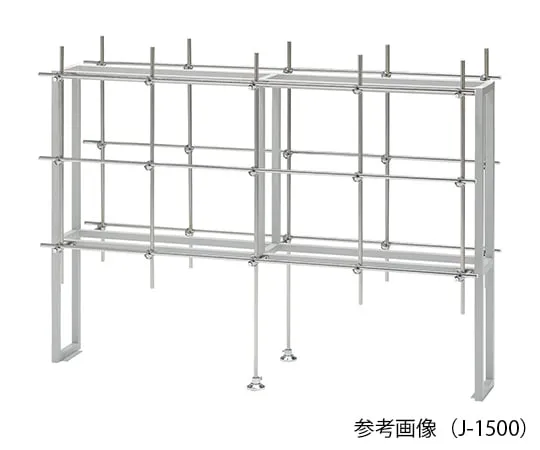 3-1360-11 Jungle Rack Steel Frame (melamine baking coating) 1500 x 520 x 1100 mm J-1500