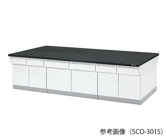 3-7936-01 Laboratory center bench (Wood Type) 1800 × 1200 × 800mm SCO-1812
