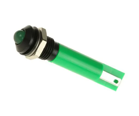 63-4587-32 RS PRO Green Indicator, 24 V ac/dc, 8mm Mounting Hole Size, Solder Tab Termination, IP67 211-550