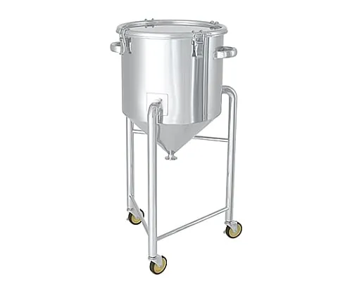 61-0749-78 Hopper Type Stainless Steel Sealing Container Clipping Type with Leg HT-CTH-L-30 with A Type Silicone Packing 20L HT-CTH-L-30