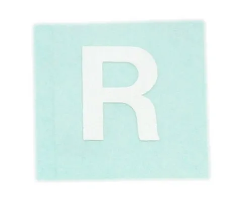 61-7397-59 Character Seal R White 15mm CL15W-R