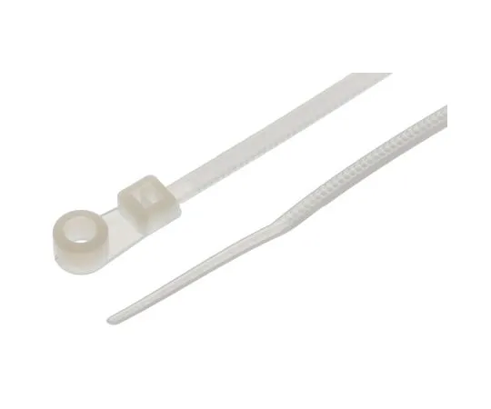 63-4649-75 RS PRO Natural Cable Tie Nylon Screw Mount, 113mm x 2.5 mm 601-079