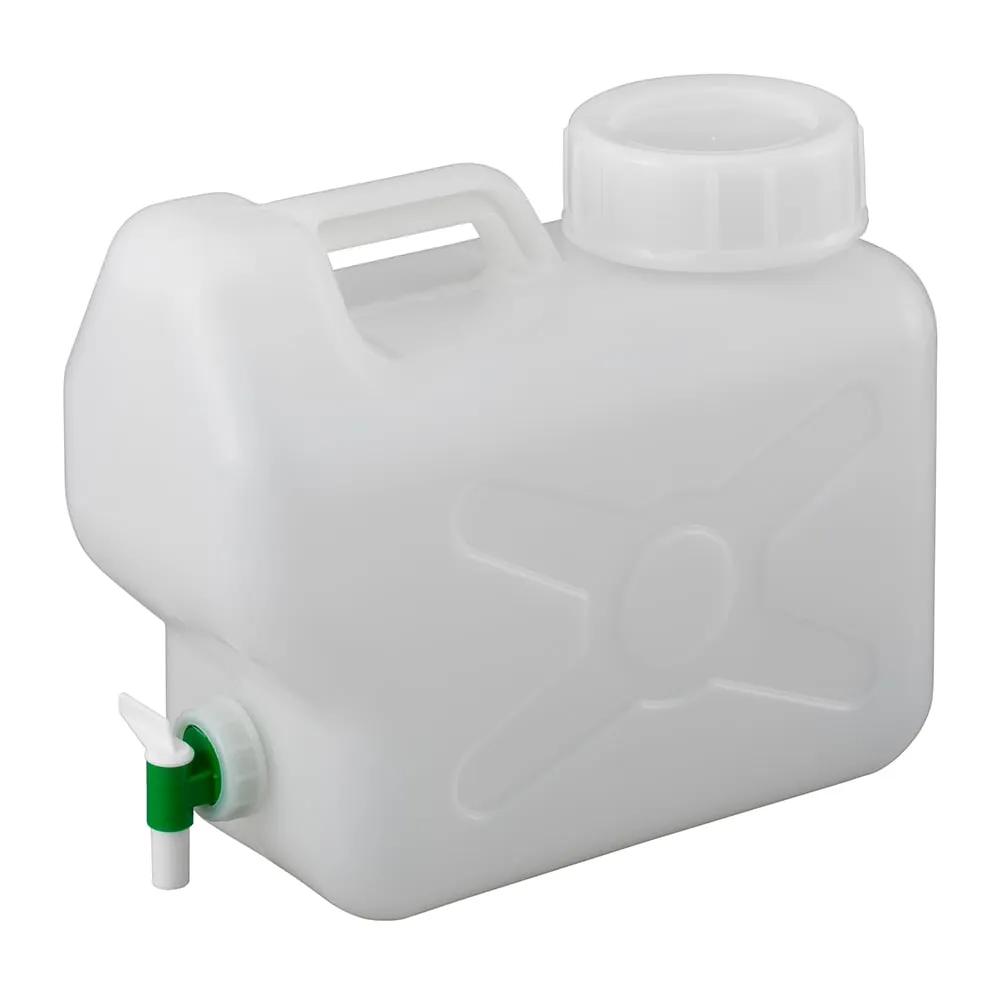 1-2169-01 Portable Flat Square Bottle with Cock -