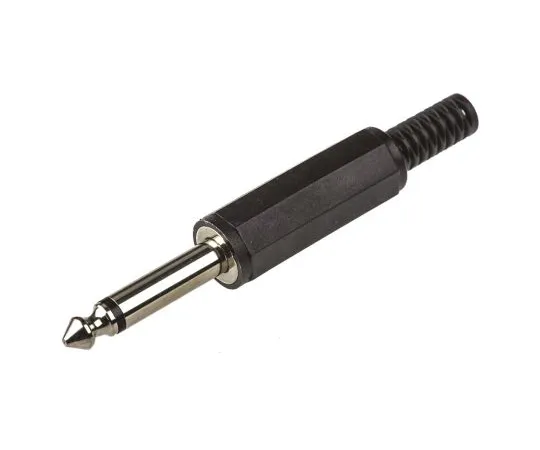 63-4610-38 RS PRO 6.35 mm Cable Mount Mono Jack Plug, 2Pole 392-609