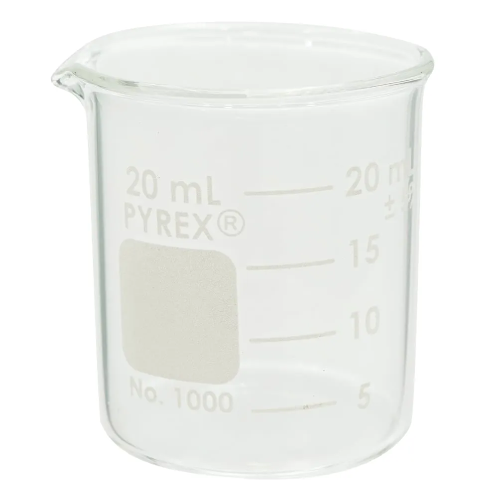 2-9425-02　［Discontinued］Beaker PYREX(R) 20mL　1000-20