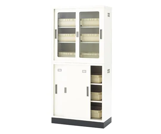 3-065-21 Chemical-Resistant Double Sliding Storeho*** 880 x 400 x 1850 (X 2 Rooms) N-90/OW