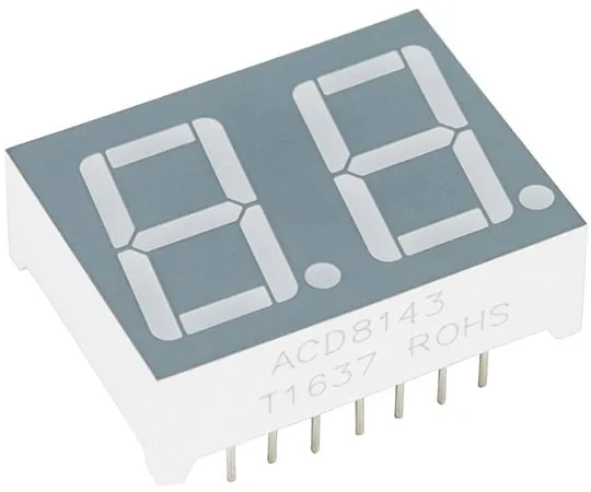 67-0420-90 Dual 7-Segment Display - LED (RGB) COM-13999