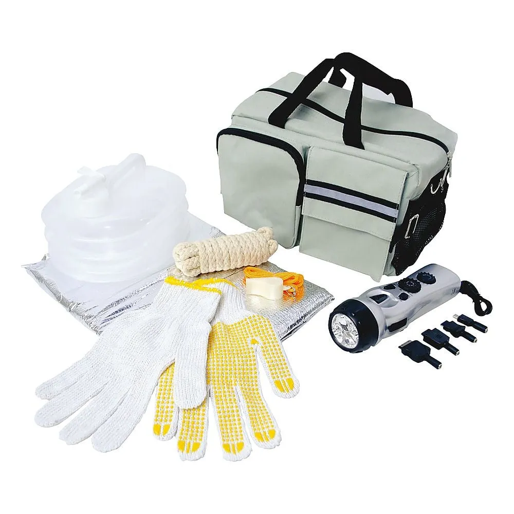62-6326-08 3-Way Disaster Prevention Bag with Single Charging Radio Light