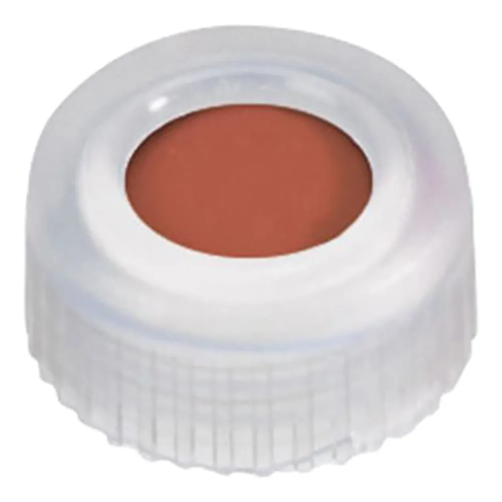 3-9527-14 Vial Cap for Auto Sampler (For Cap standards 9 -425) Transparent Screw Cap + Septum (TEF/Rubber), 100 Pieces 6266872