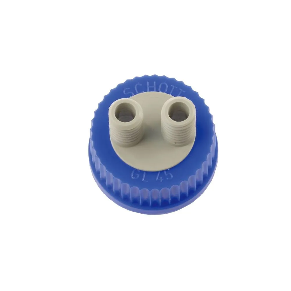 61-4412-16 Screw Cap Bottle 2-Port Cap 017270-1A