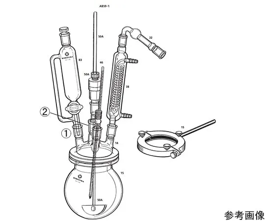 64-1064-11 Reactor in separable flask AB59-1-1