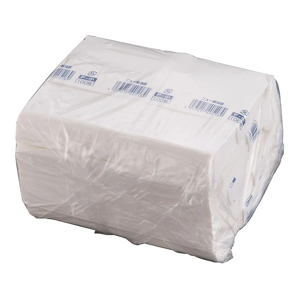 62-6540-89 New Oil and Water Resistant Paper Bag Flat Bag (500 Sheets) F-