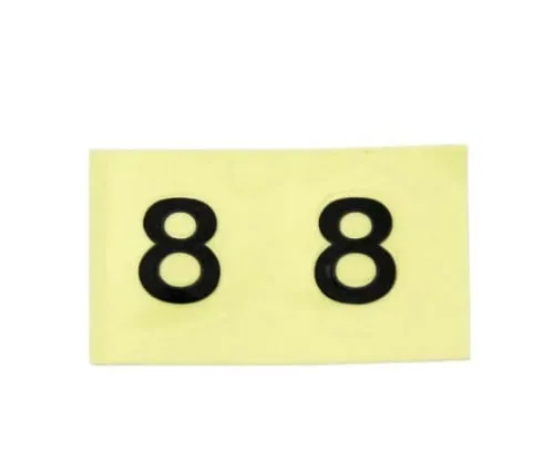 61-7397-20 Character Seal 8 Black 10mm CL10B-8