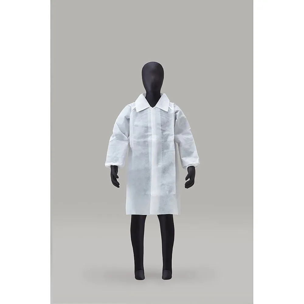 61-0002-45 AZ CLEAN(R) 1303 White Coat For Children M (130cm) AZCLEAN1303-M