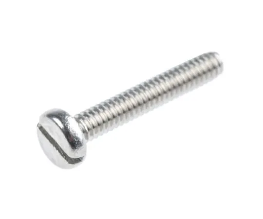 63-4639-54 RS PRO, M2 Pan Head, 12mm Stainless Steel Slot A2 304 Plain 526-912