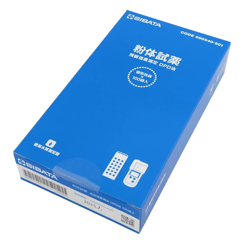 6-9785-12 Residual Chlorine Measuring Instrument DPD Method Powder Reagents 100 Times DPD100