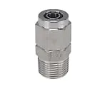 61-7635-21 Stainless Steel (SUS316) Tightening Fitting Straight R1/8 NSC0420-01