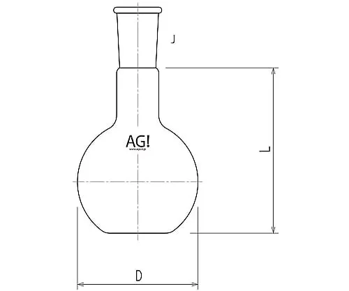 61-3615-59 Flat-Bottom Flask 200mL 15/25 3104-200-1L