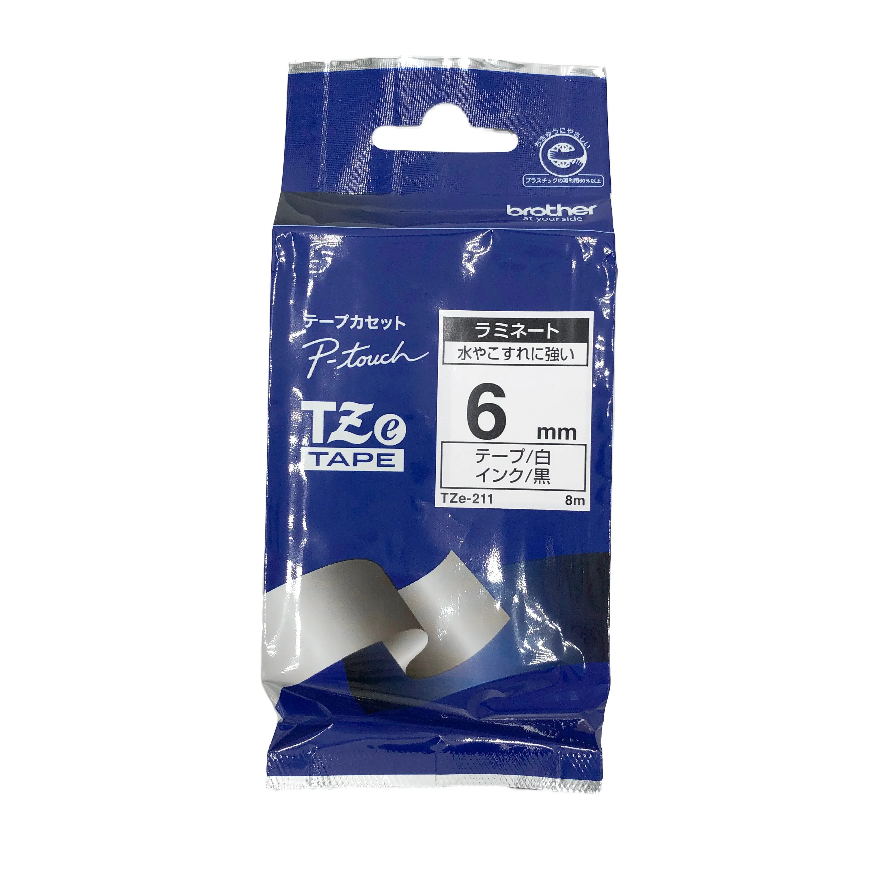 3-9219-01 Thermal Label Printer Laminating Tape White TZe-211